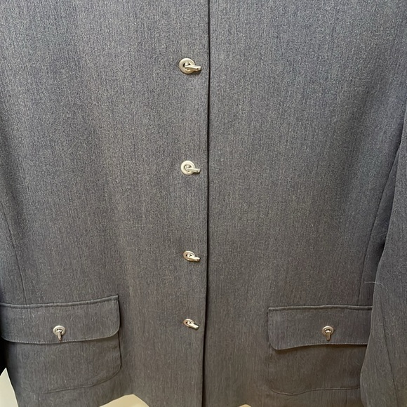 Women’s Vintage Dialogue Gray Blazer/ Jacket 16 NWT - Picture 4 of 10